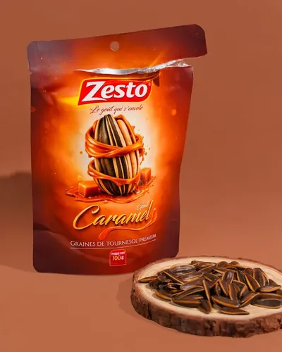 Zesto Caramel - sachet 100g graines de tournesol